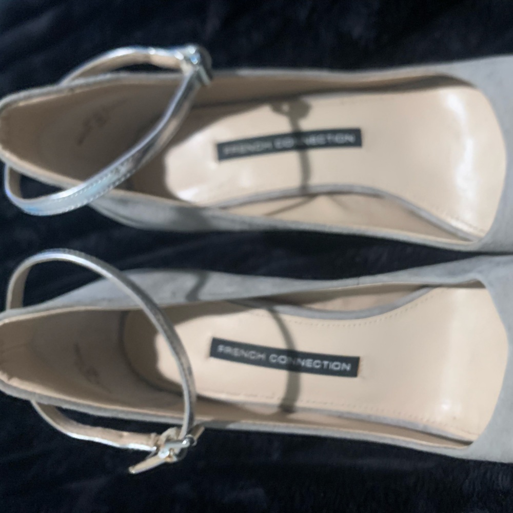 French Connection Gray Heels